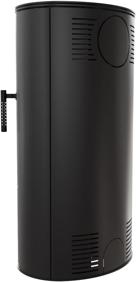 KRATKI Kaminofen aus Stahl Rollo bereit Satz Ø 150 7 kW mit Raumluftunabhängig, Blass Verkleidung, freistehend, BImSchV 2, Staubauslass, 150 mm, EEK A Kaminofen HKI