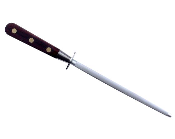 Fusil Rond 20 cm - Embase Forgée - Manche Stamina - Rivets Laiton Couteaux de cuisine professionnel