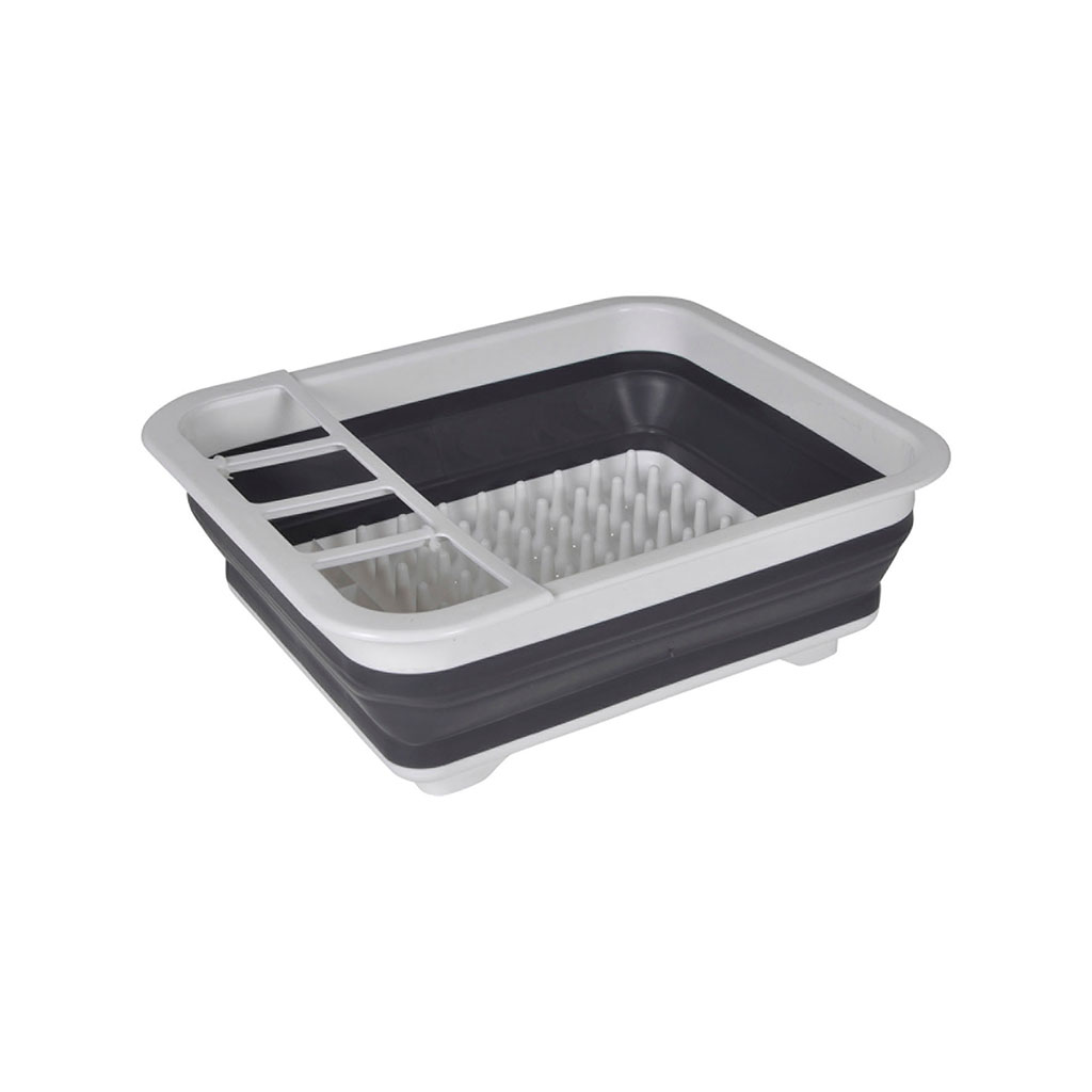 Egouttoir à vaisselle rétractable anthracite36.5x31.5cm