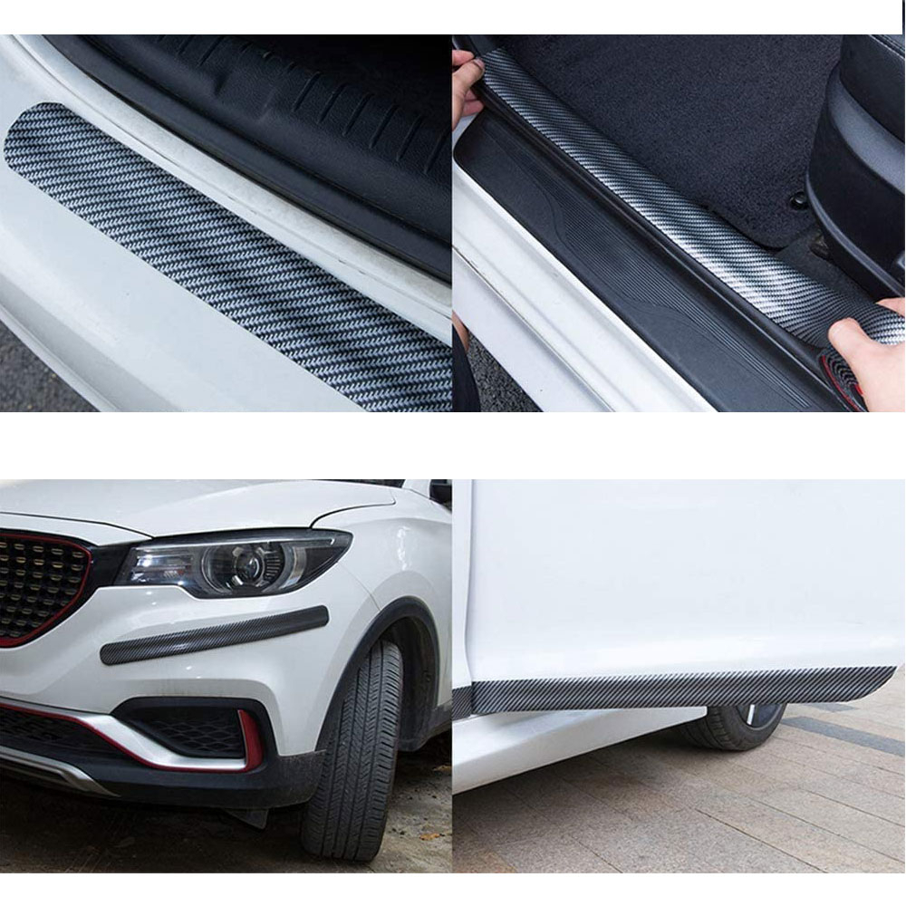 (5mx5cm) Auto Einstiegsleisten Schutz Selbstklebende Lack Schutzfolie - Carbon Look
