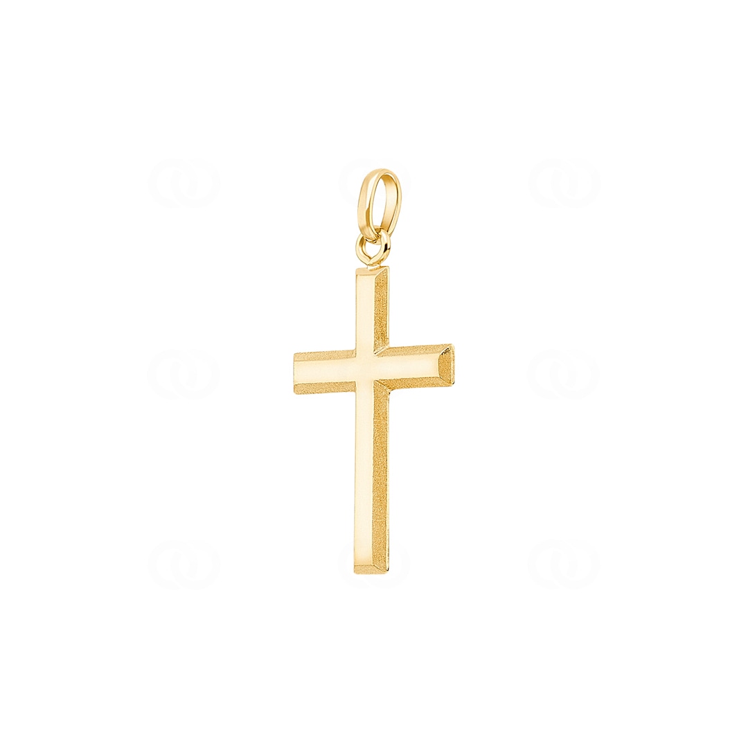 Anhänger 750/18 K Gelbgold Kreuz 18x28mm