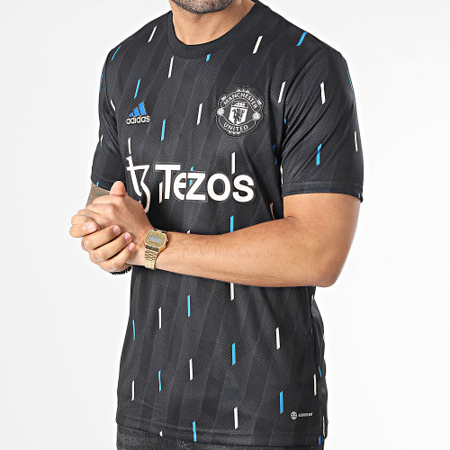 Maillot De Foot Manchester United HT4307 Gris Anthracite Noir