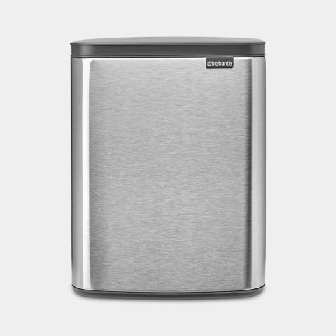 Bo Afvalemmer, 12 liter - Matt Steel Fingerprint Proof
