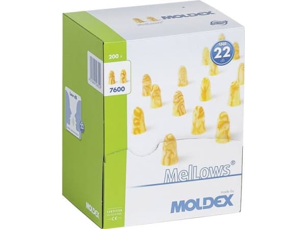 Moldex 760001 MelLows Ørepropper 22 dB Envejs EN 352-2 200 Paar