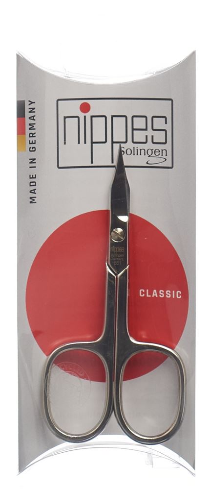 Nippes Nagel- und Hautschere 9cm Turmspitz vernickelt 1 Stk