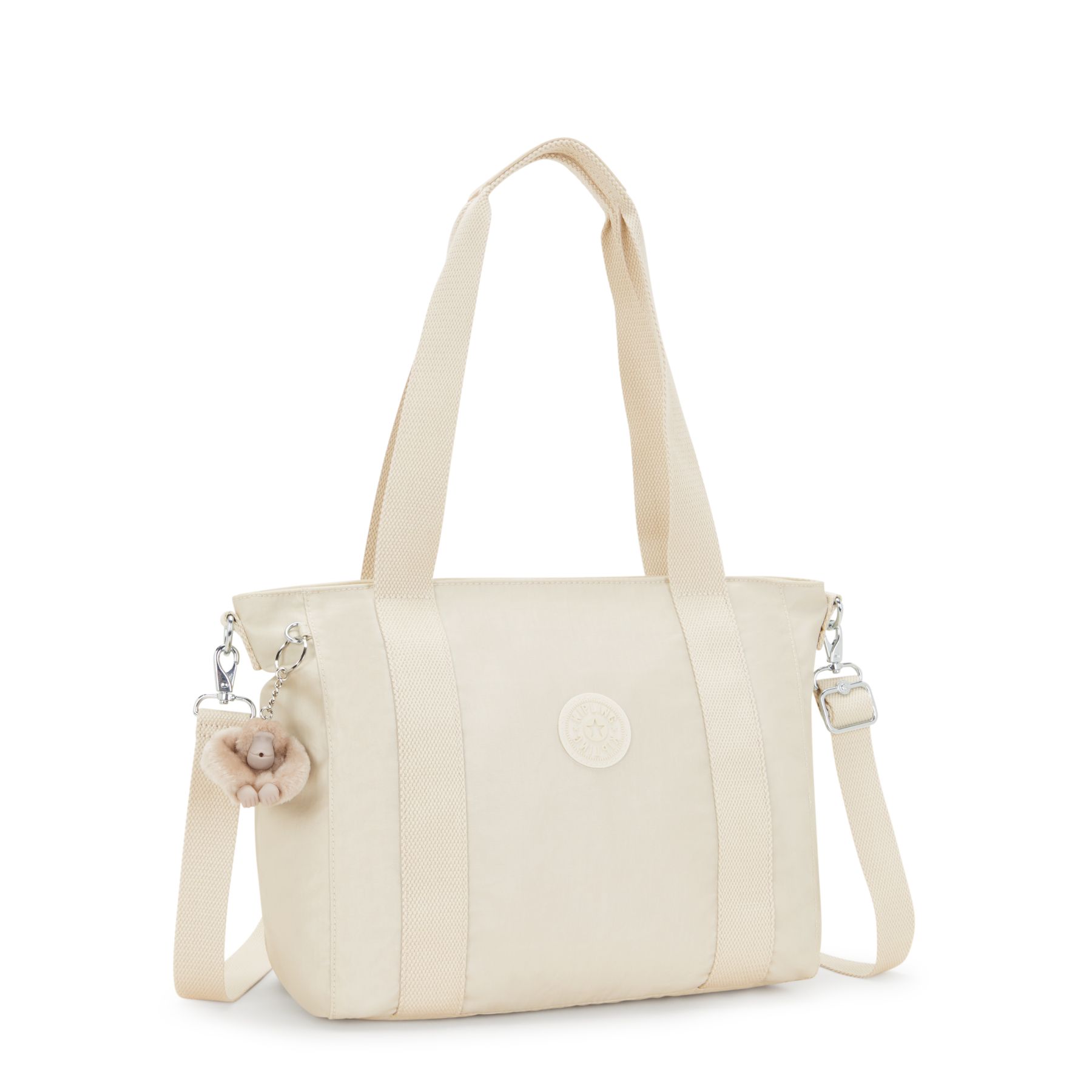 ASSENI S Petit fourre-tout à bandoulière détachable - Beige Pearl