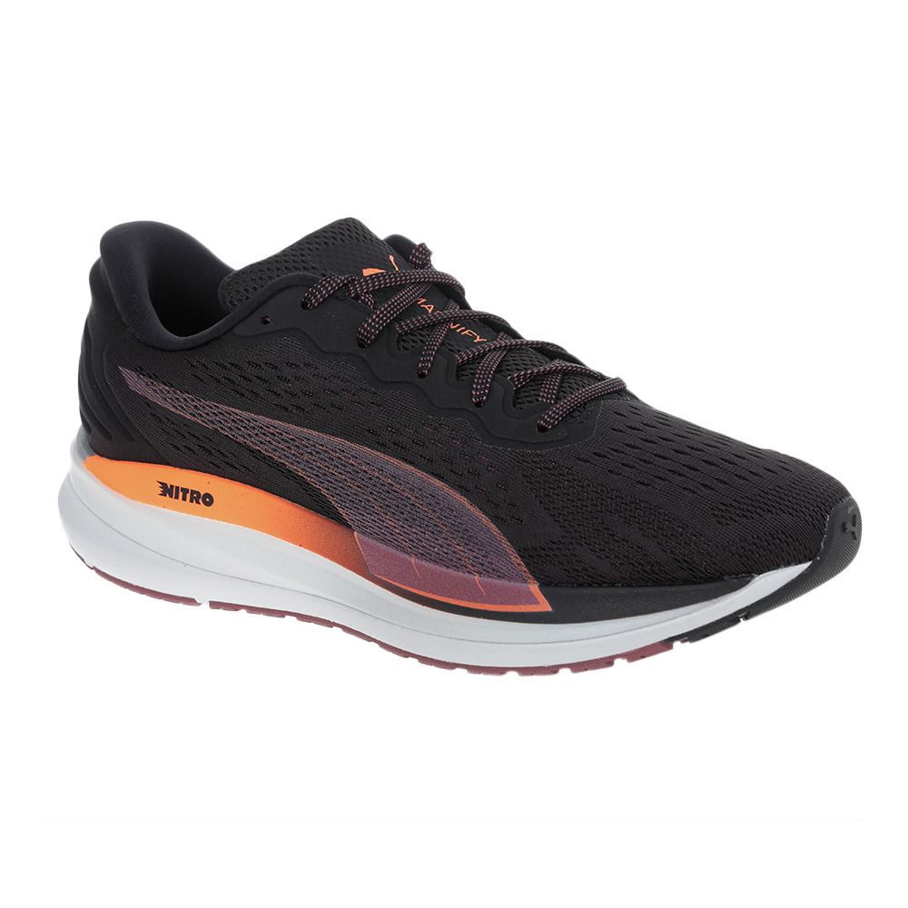 Puma MAGNIFY NITRO SURGE - Chaussures Running Homme puma black/ultra orange