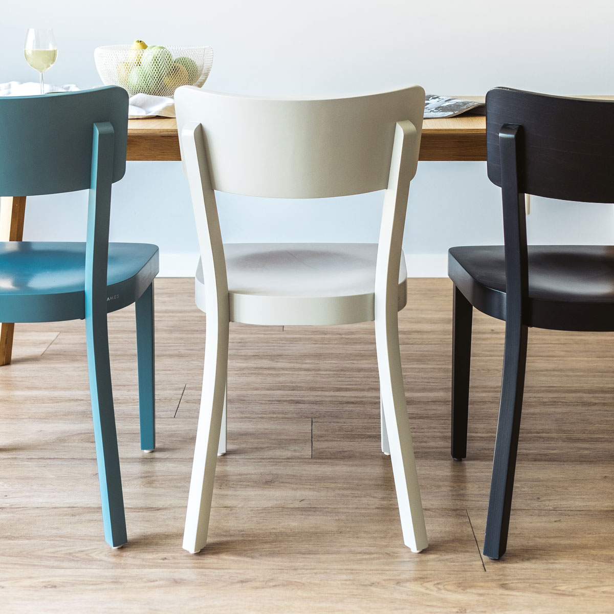 Houten eetkamerstoel Fergus - wit