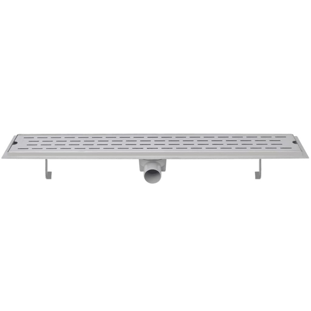 Drain de douche linéaire 2 pc ligne 830x140 mm acier inoxydable