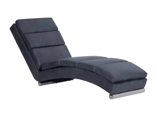 Prolenta Premium - Chaise longue Gris Similicuir daim