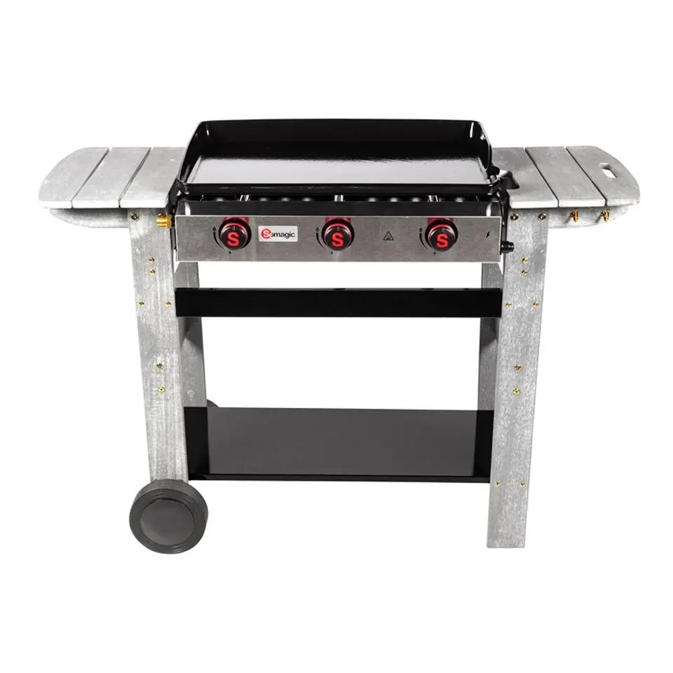 Somagic Plancha - Grijs - 120.5 x 49.5 x 87cm