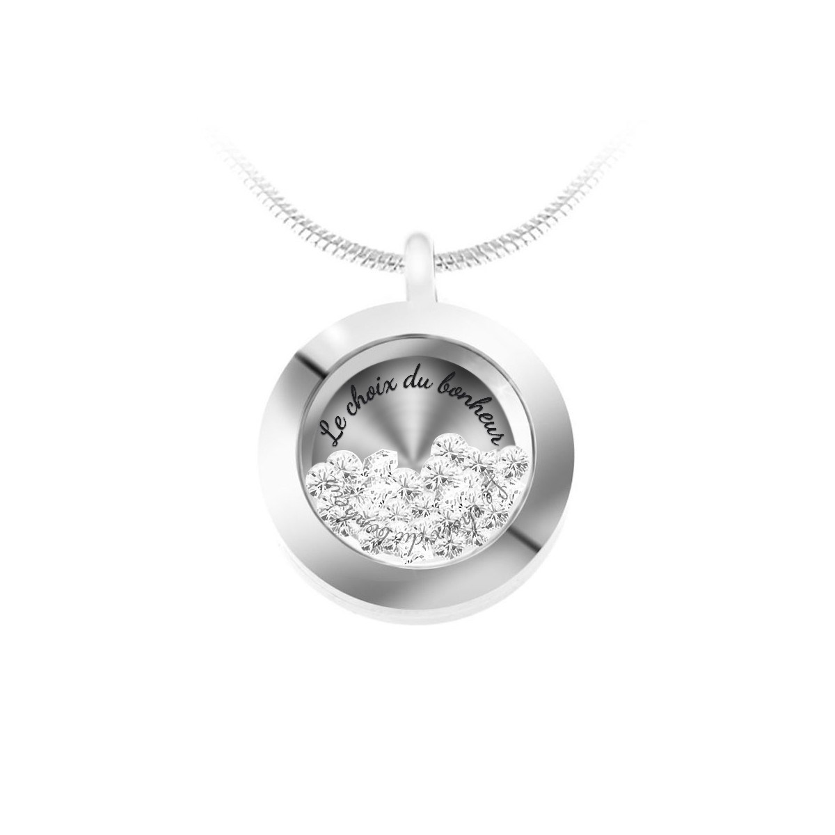 Collier Le choix du bonheur orné de Cristaux scintillants SC Crystal