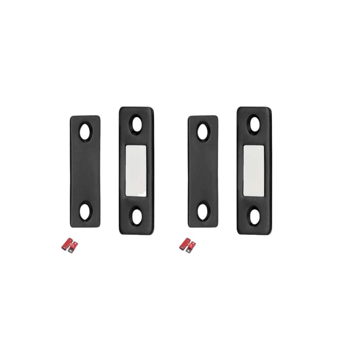 Magnetisk lås / usynlig magnetisk dørstopper, 2 stk. Sort