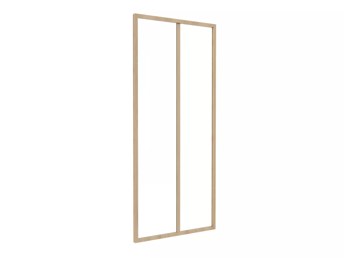 Verrière atelier en aluminium thermolaqué - 60x130 cm - Naturel clair - BAYVIEW