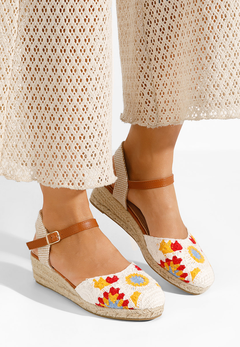 Sandales type espadrilles blanches Elioth