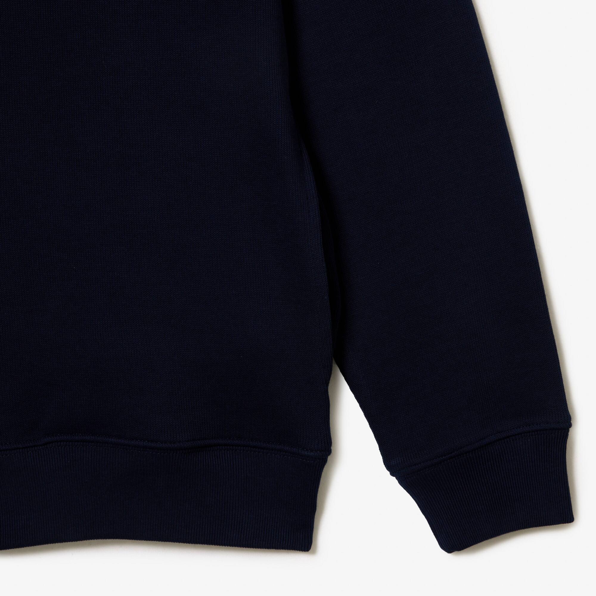 Herren-Sweatshirt aus Baumwolle mit Stehkragen und Reißverschluss Sweatshirts - Blau - Lacoste - Herren