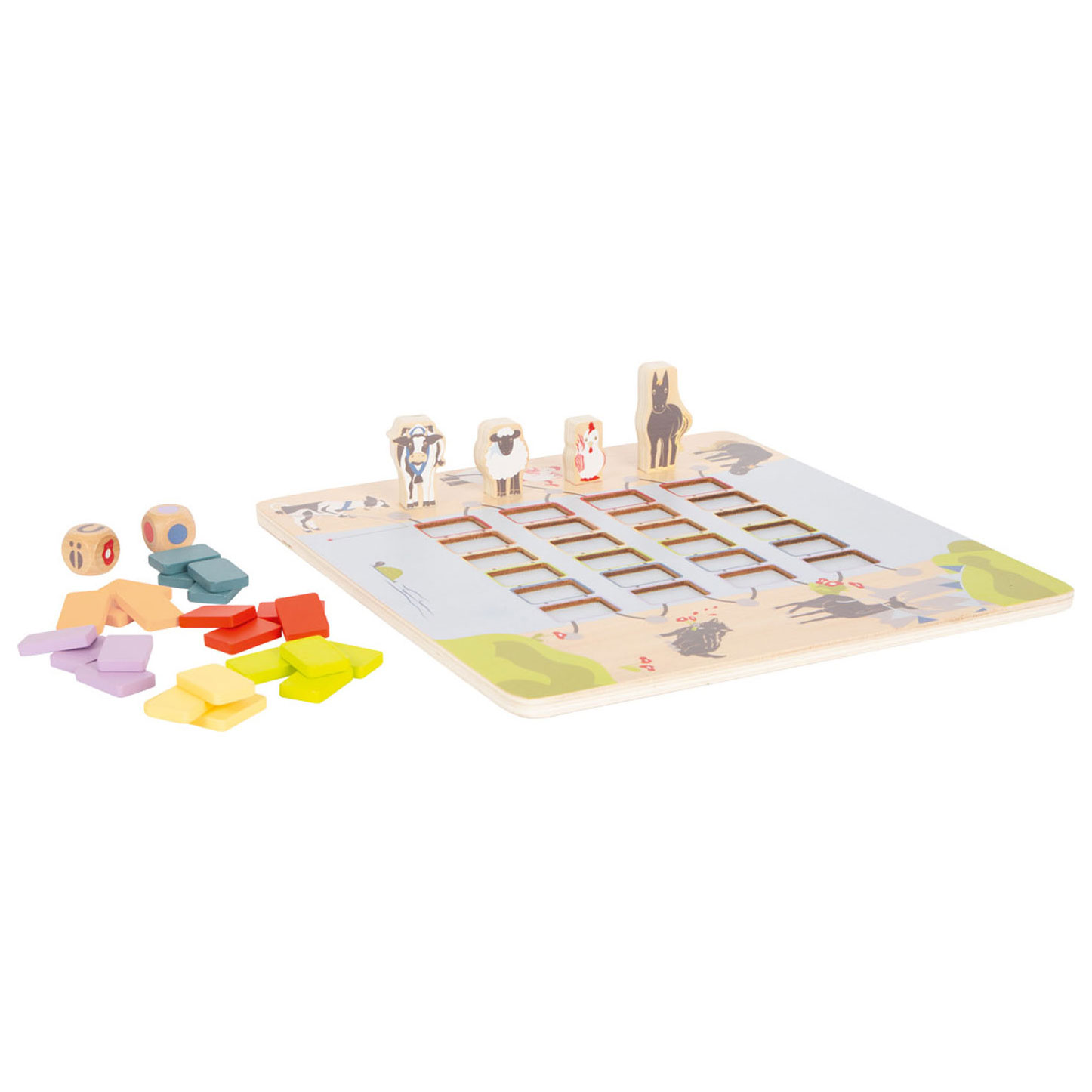 Small Foot-Houten Spel Brug Oversteken Dieren