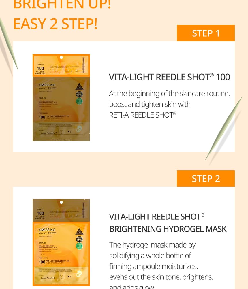 VT - Vita-light Reedle Shot 100 2Step Hydrogel Masker