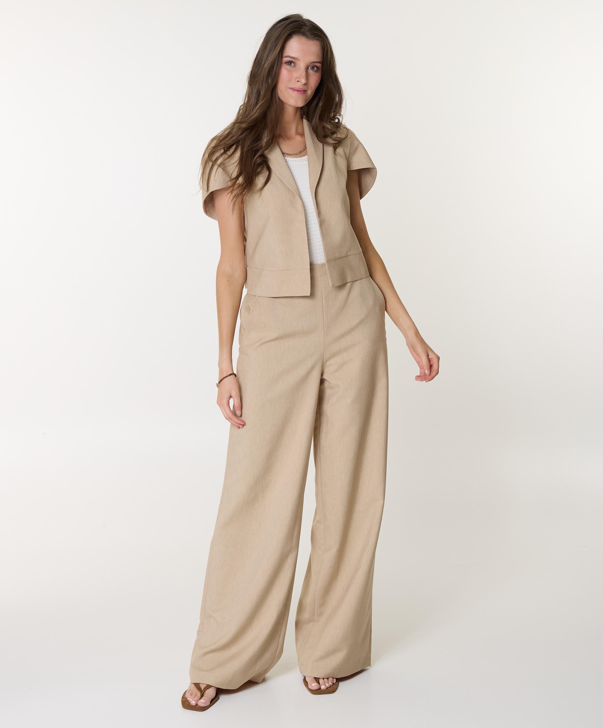 Est'Seven Dames pantalon beige