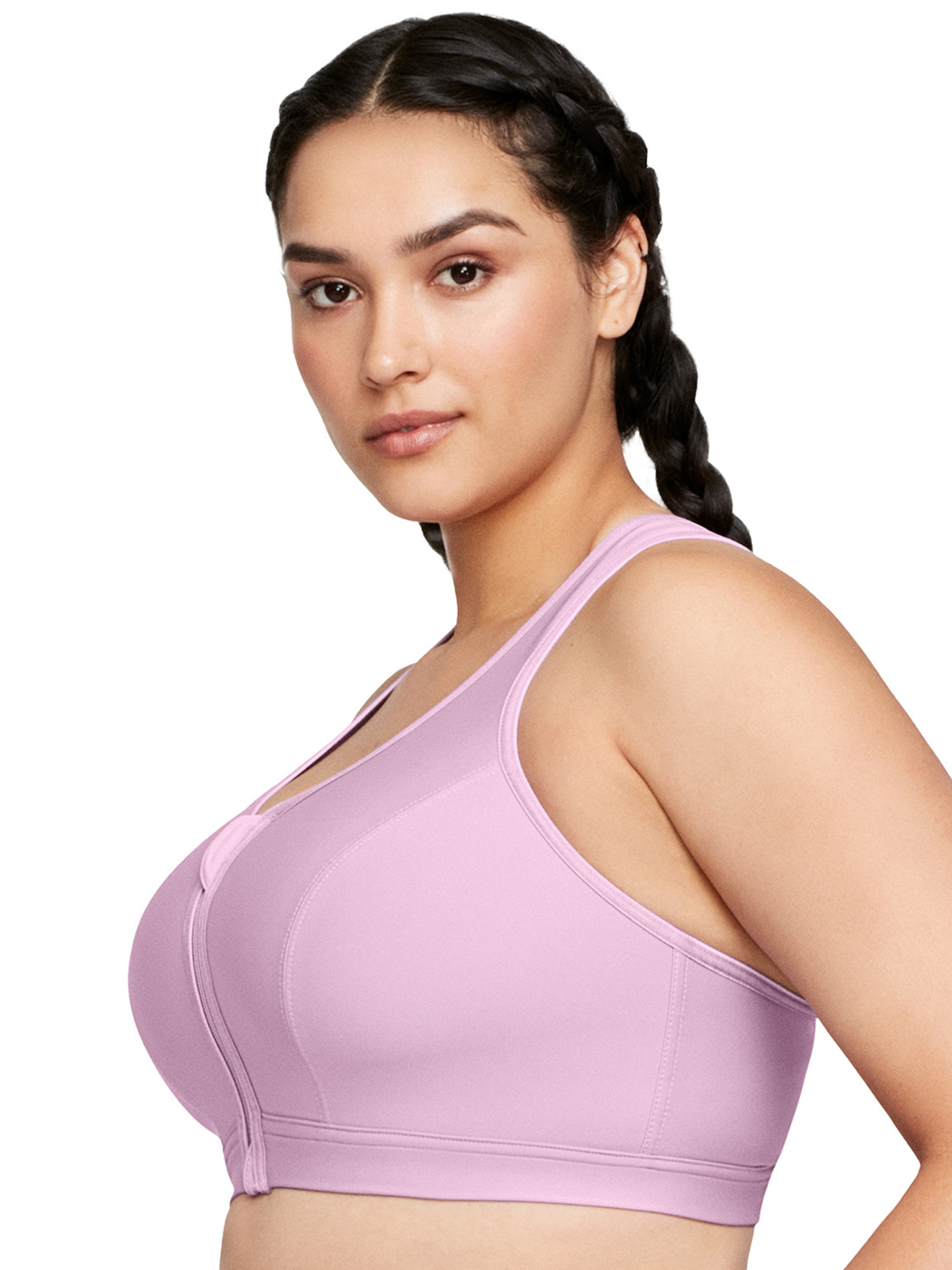 Soutien-gorge sport fermeture éclair