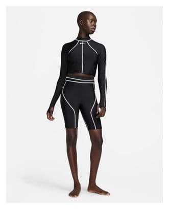 T-shirt de Bain Manches Longues Nike Fusion Noir Femme