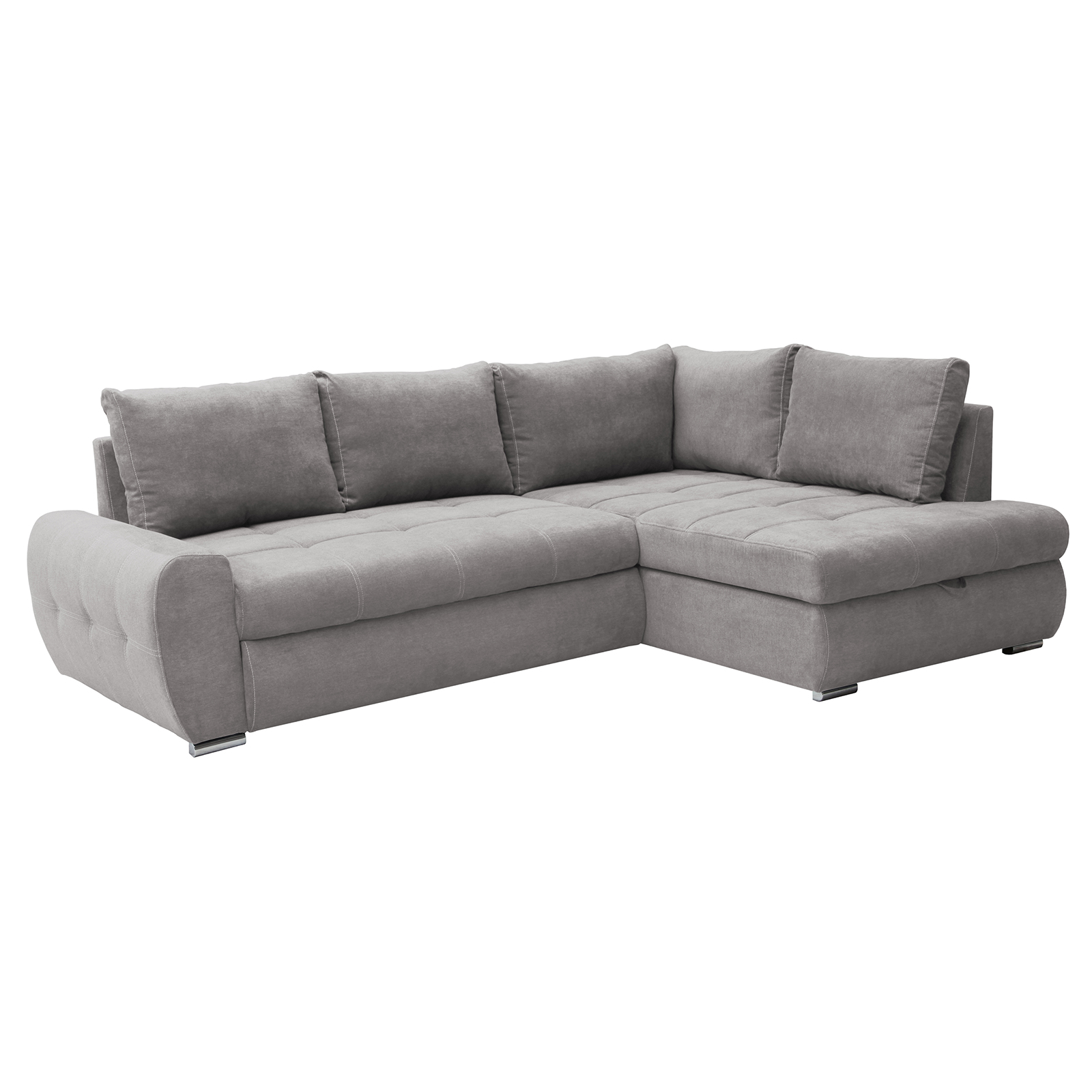Ecksofa - fango - mit Liegefunktion und Staukasten - Recamiere rechts