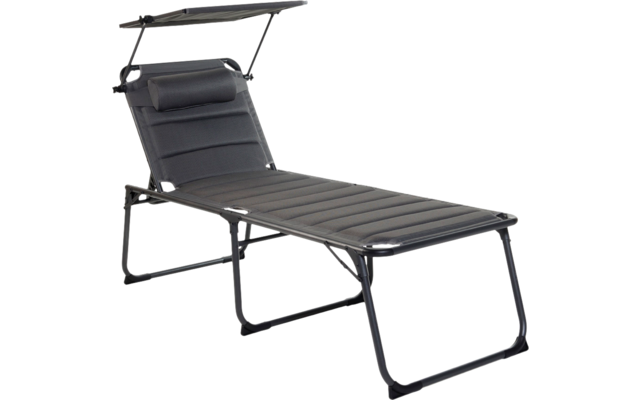 Wecamp Calva Sonnenliege 198 x 69 cm grau