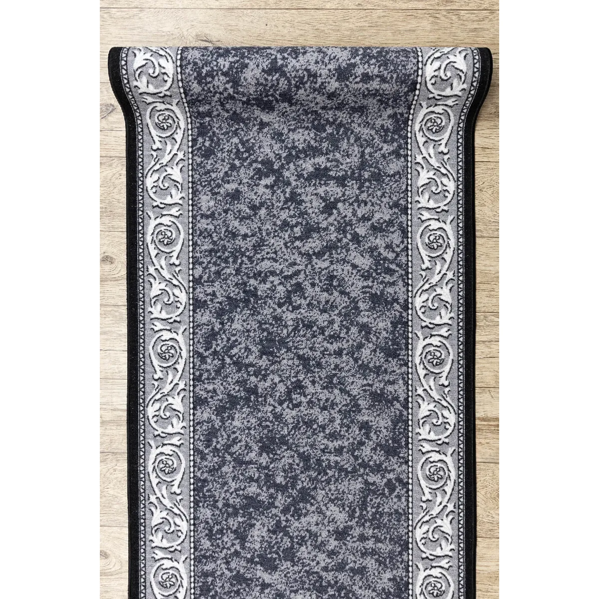 RUGSX Romantic Tapis de couloir - Gris - 100x700 cm