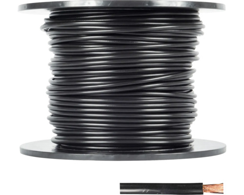 H07 VK 1x10 mm² zwarte enkeladerige kabel, verkocht per meter