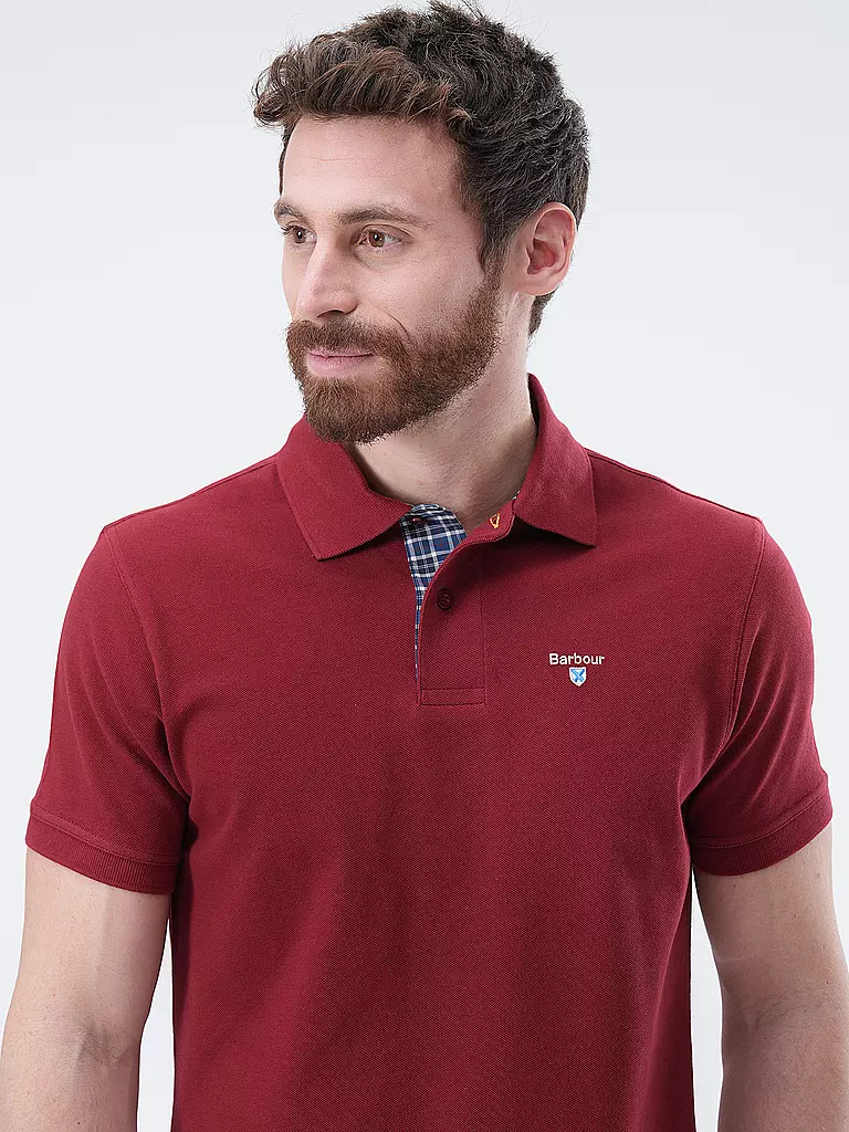 BARBOUR Poloshirt Regular Fit rot