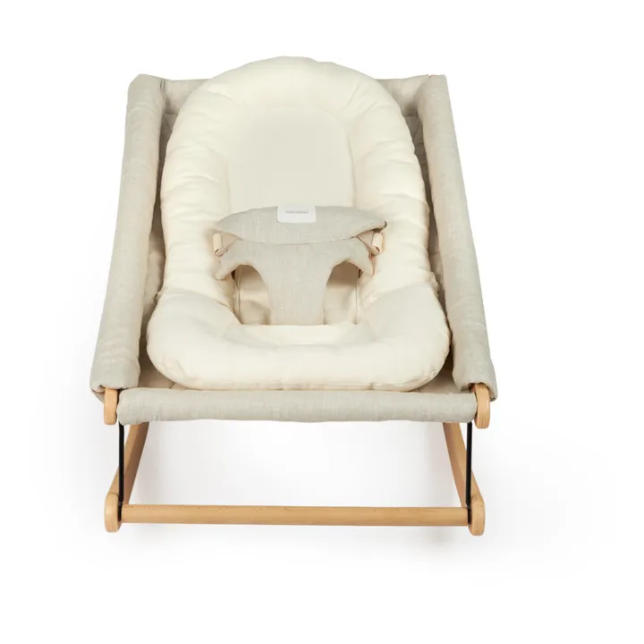 Nobodinoz Coussin réducteur pour transat Growing green en sergé de coton bio
