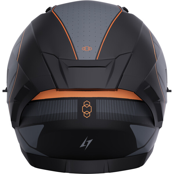 Stormer - Casque Blast Tron Gris / Noir / Orange / Mat