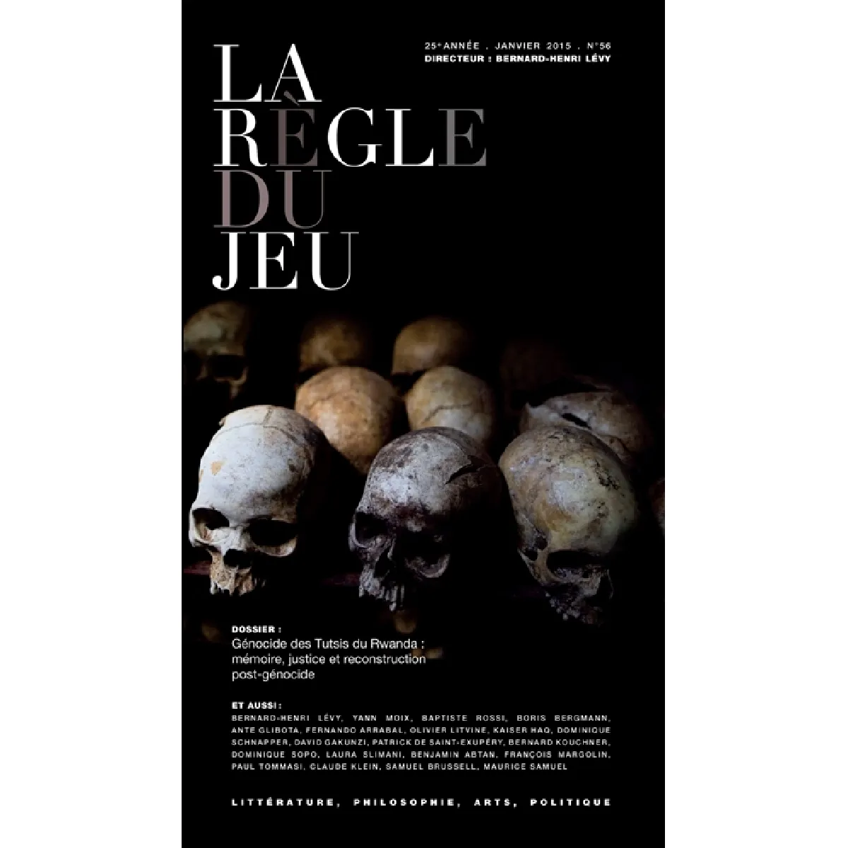 Règle du jeu (La), n° 56. Génocide des Tsutsis du Rwanda : mémoire, justice et reconstruction post-génocide · Occasion