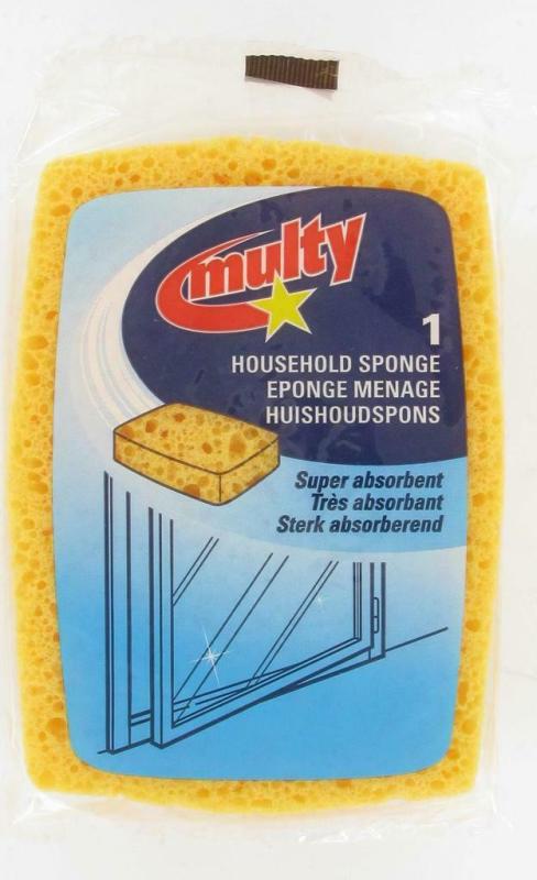 Multy Huishoudspons Hydrocel Geel 1 stuk