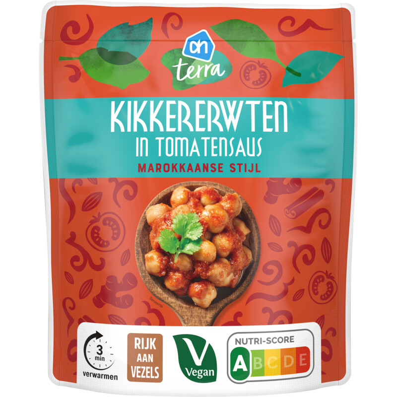 AH Terra Kikkererwten in tomatensaus