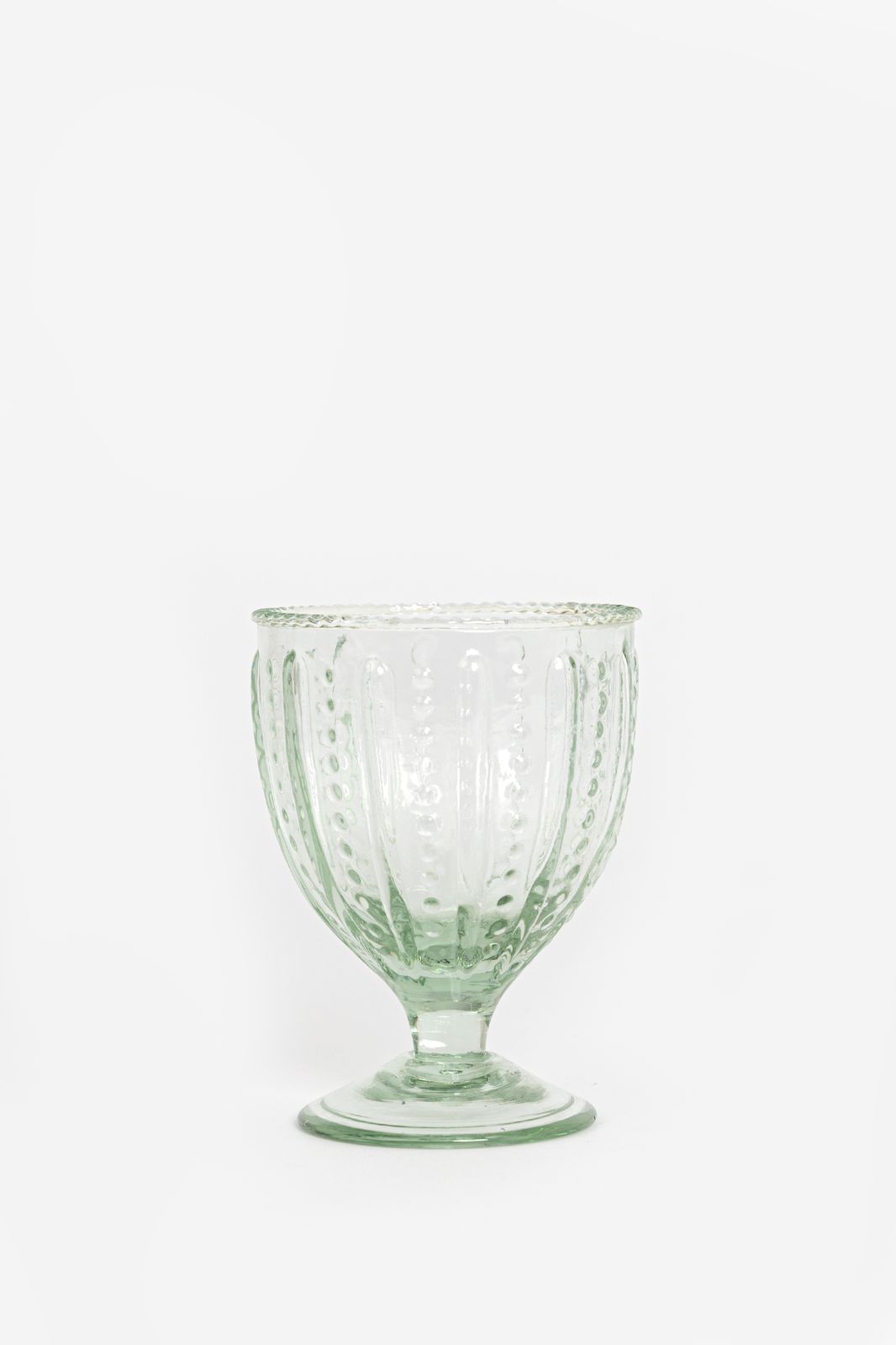 Lichtgroene pearl wijnglazen