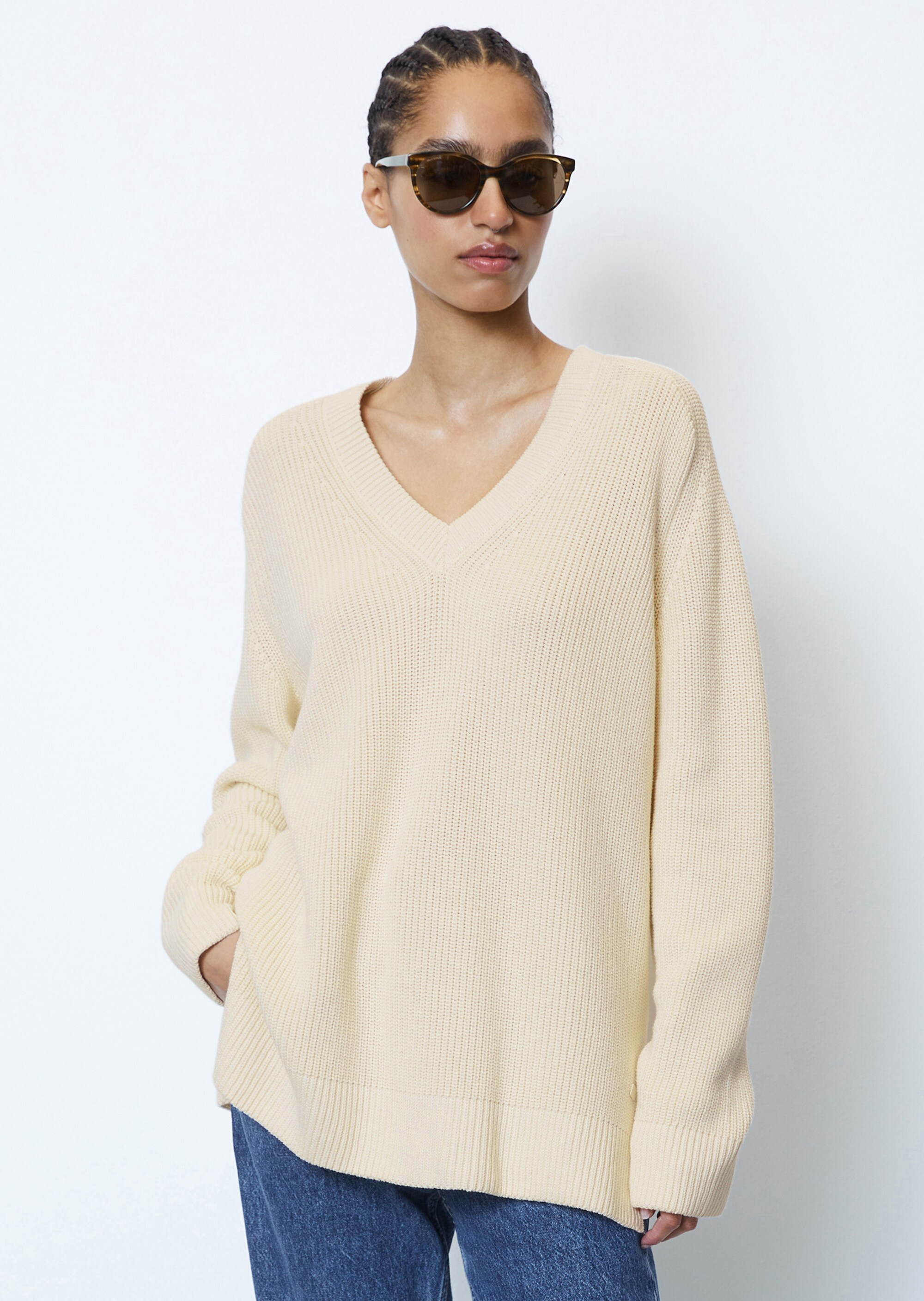 DfC Pullover relaxed aus Heavy Weight Cotton gestrickt