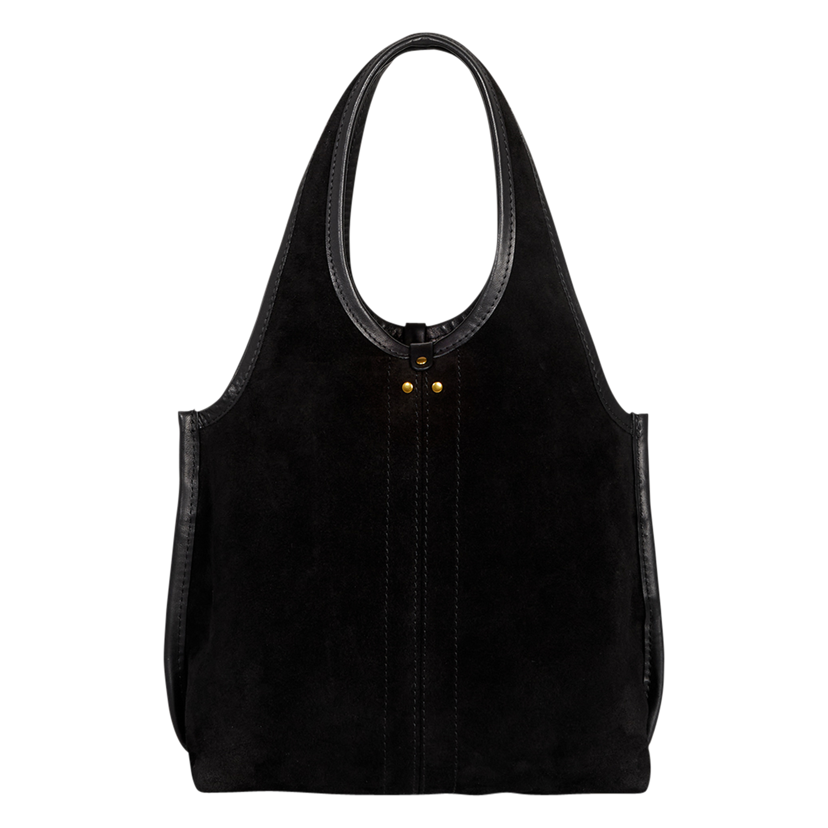 PACO S - Sac cabas en cuir métallisé | Noir