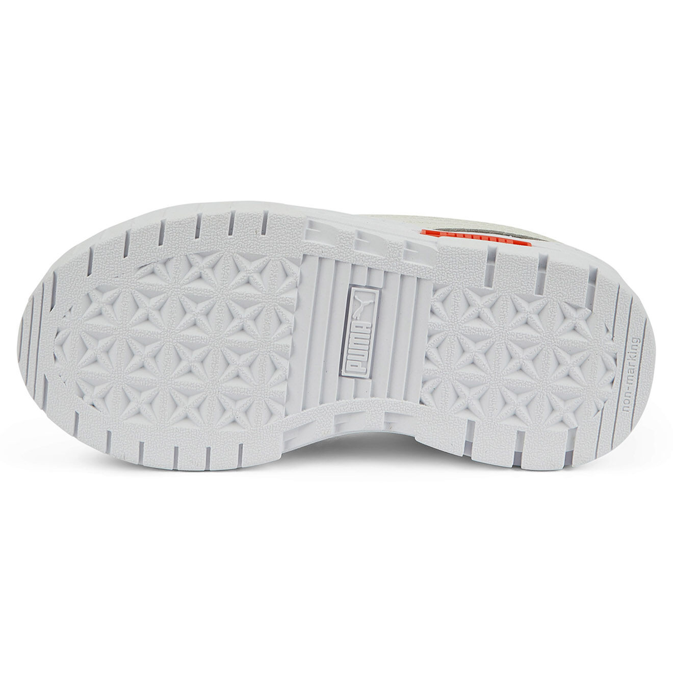 Puma Baskets Mayze Lth blanc/orange