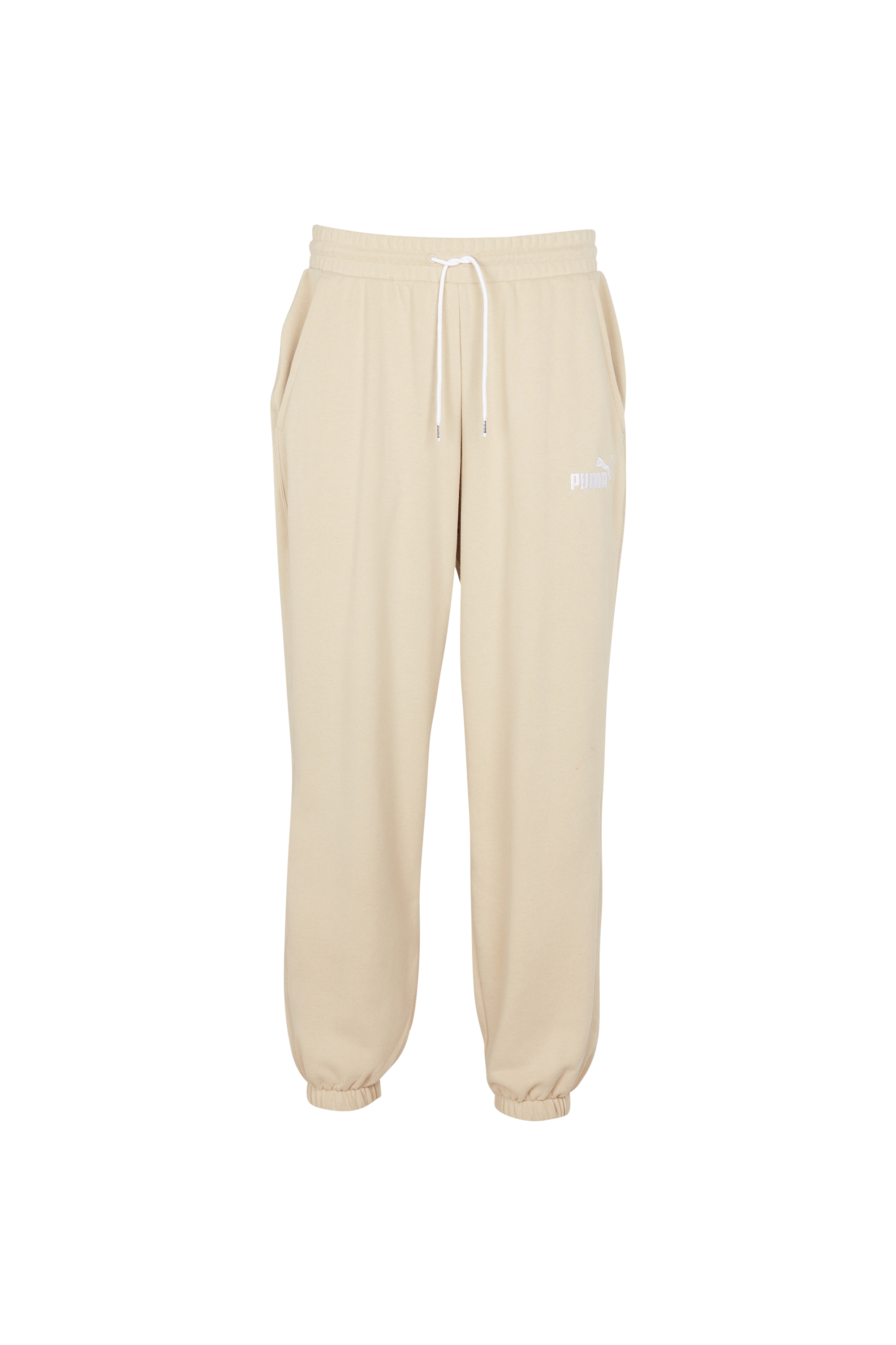 PUMA Jogging en coton mélangé FD ESS+RELXD SWTPANT Beige