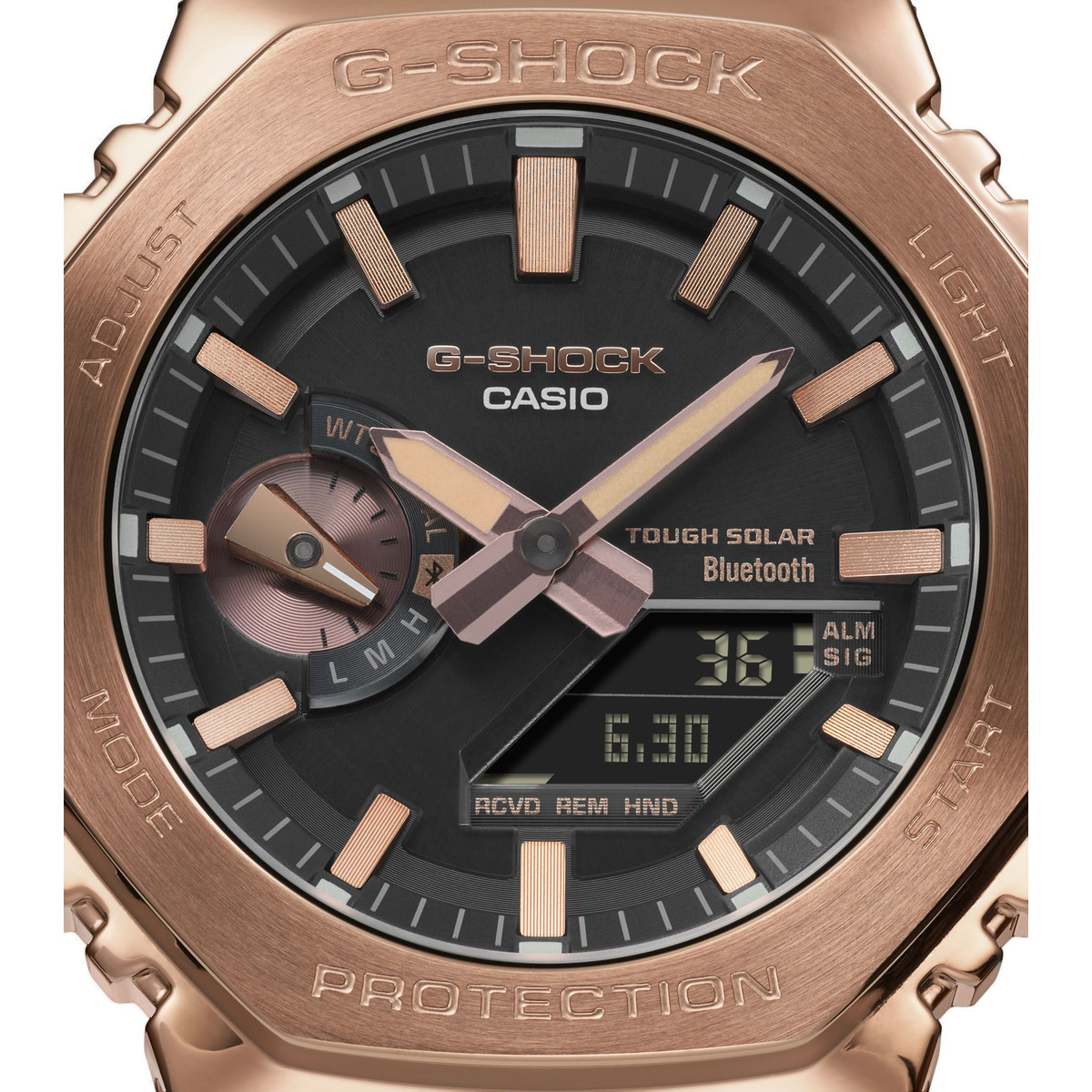 Montre CASIO G-SHOCK homme bracelet acier inoxydable bronze
