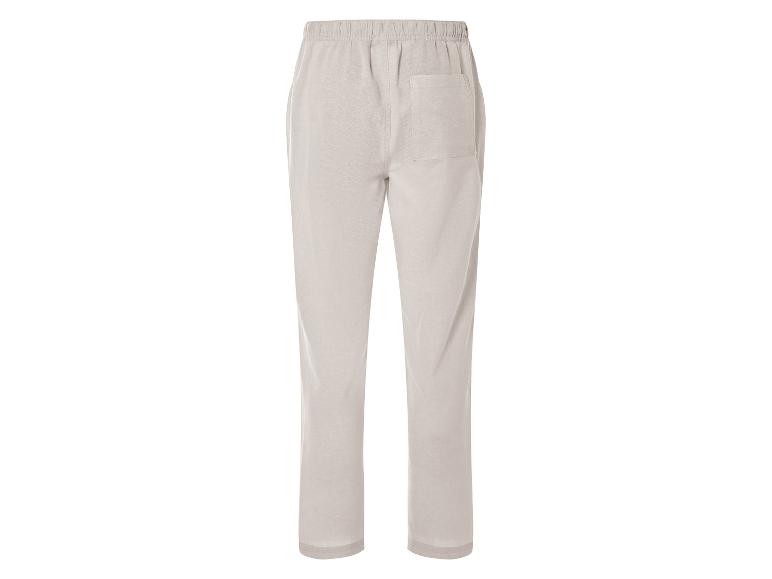 Heren broek van linnenmix