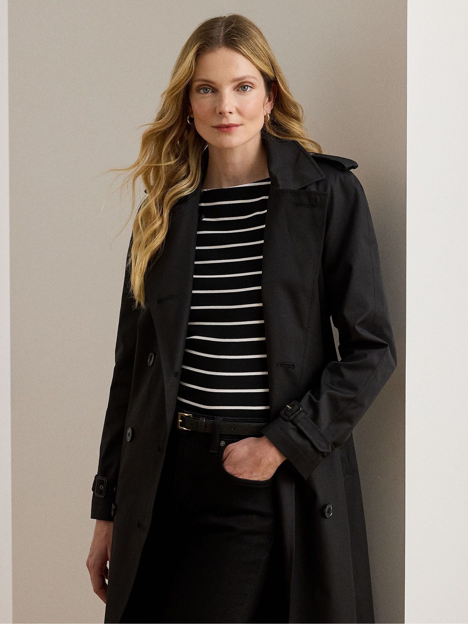 Lauren Ralph Lauren - Double-breasted trenchcoat met strikceintuur