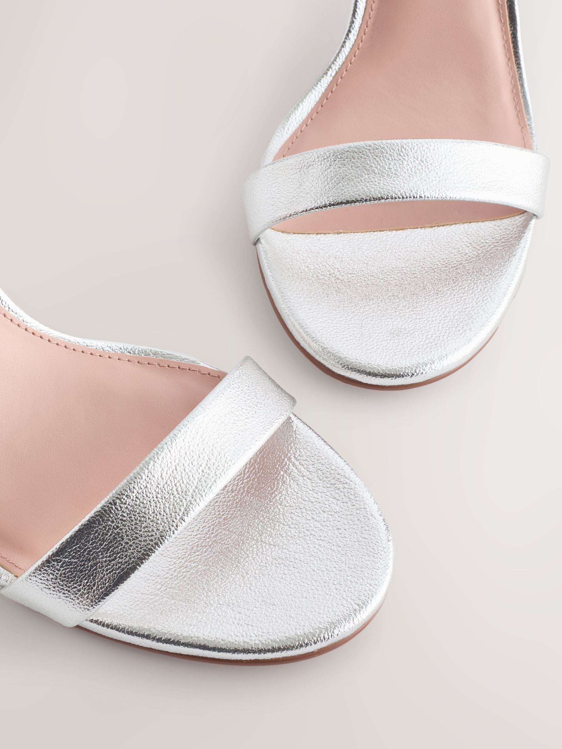 Zilver - Sandalen met blokhak