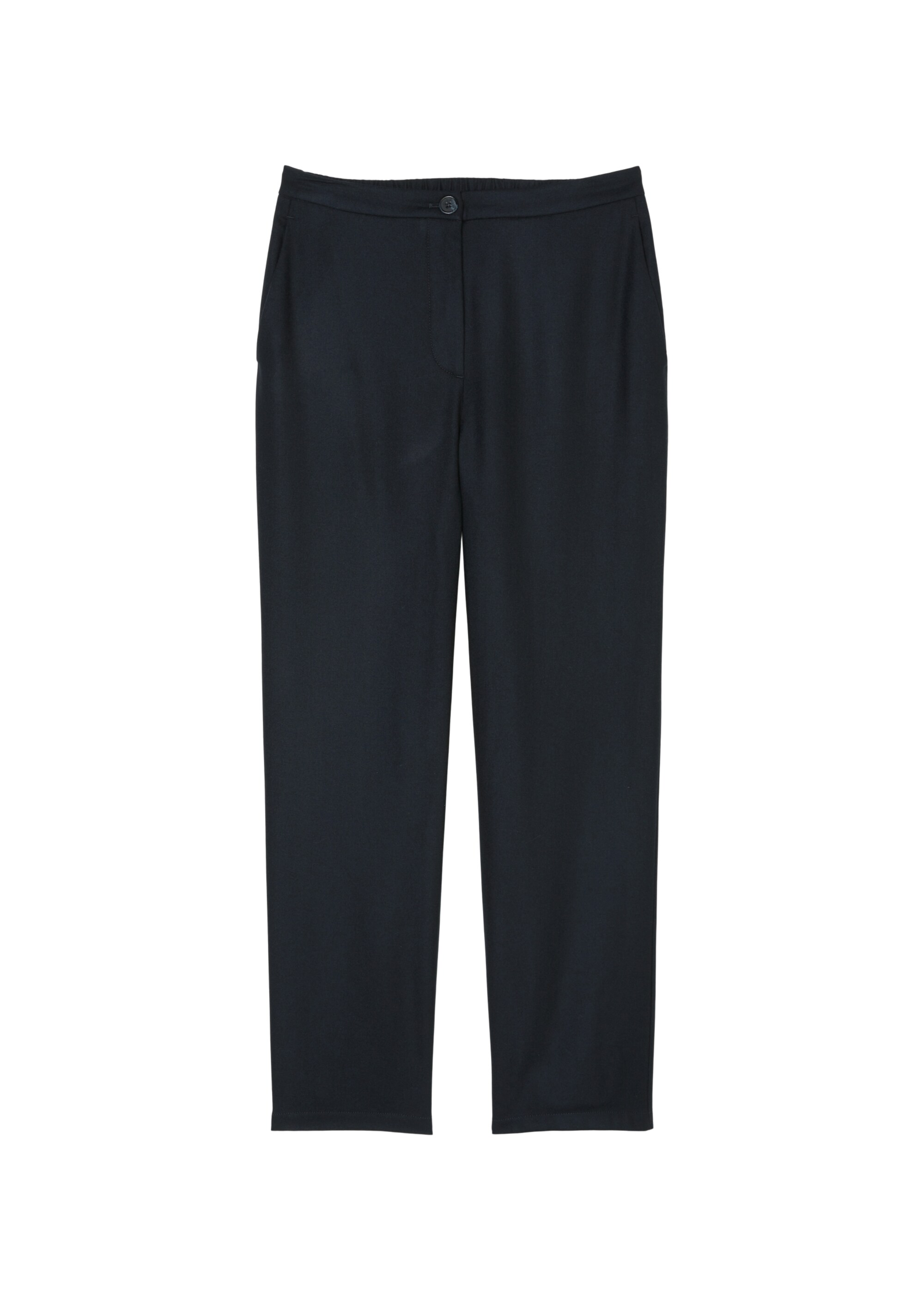 Gerade Hose cropped aus Schurwolle-Mix von Manteco