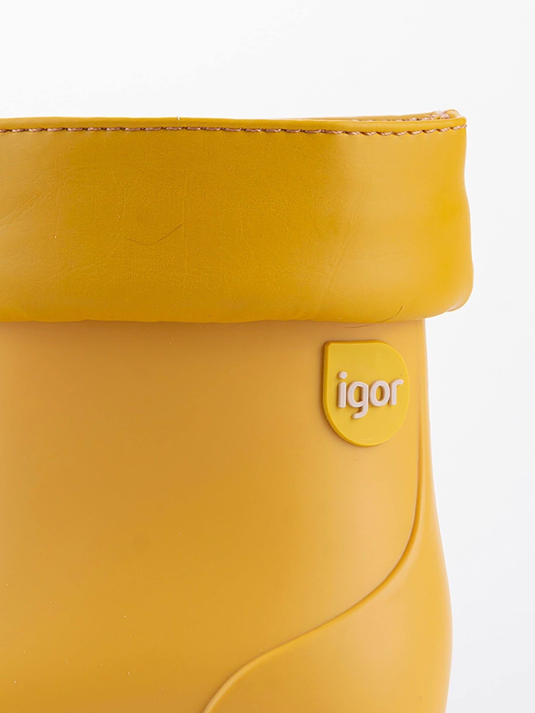 Geel - Igor waterdichte Bimbi Euri enkellange regenlaarzen