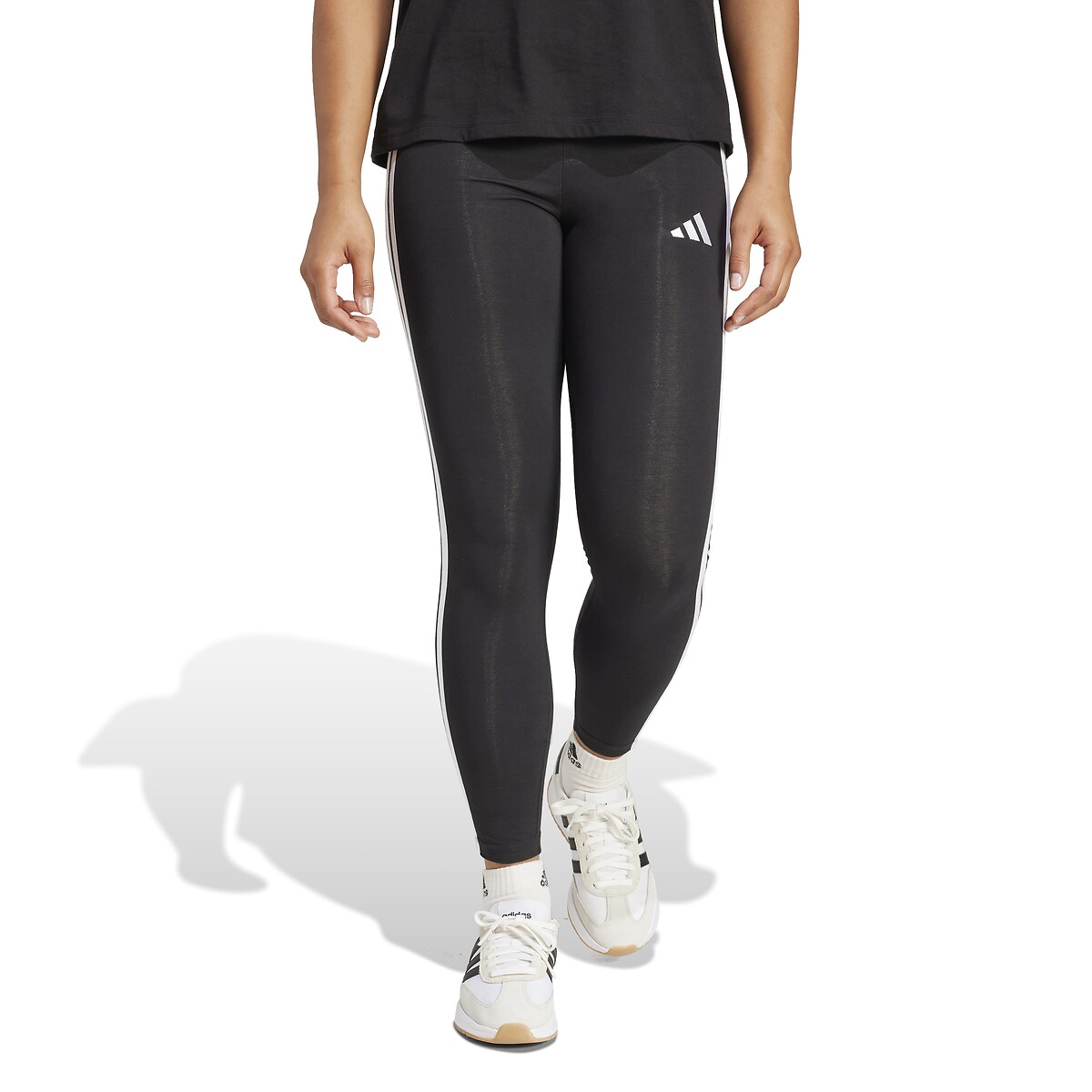 ADIDAS ROUPAS ESPORTIVAS<br>Leggings Essenciais com 3 Listras