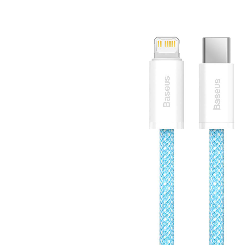 (2m) 20W Dynamic USB C auf Lightning Nylon Ladekabel Fast Charging Datenkabel - Blau