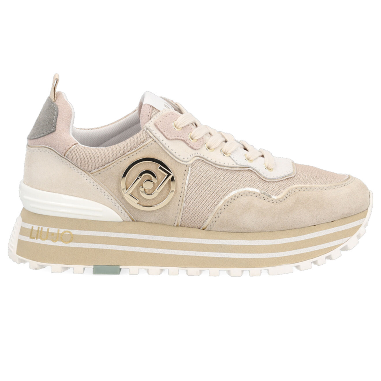 Liu-Jo Sneakers Tara beige/blanc/doré