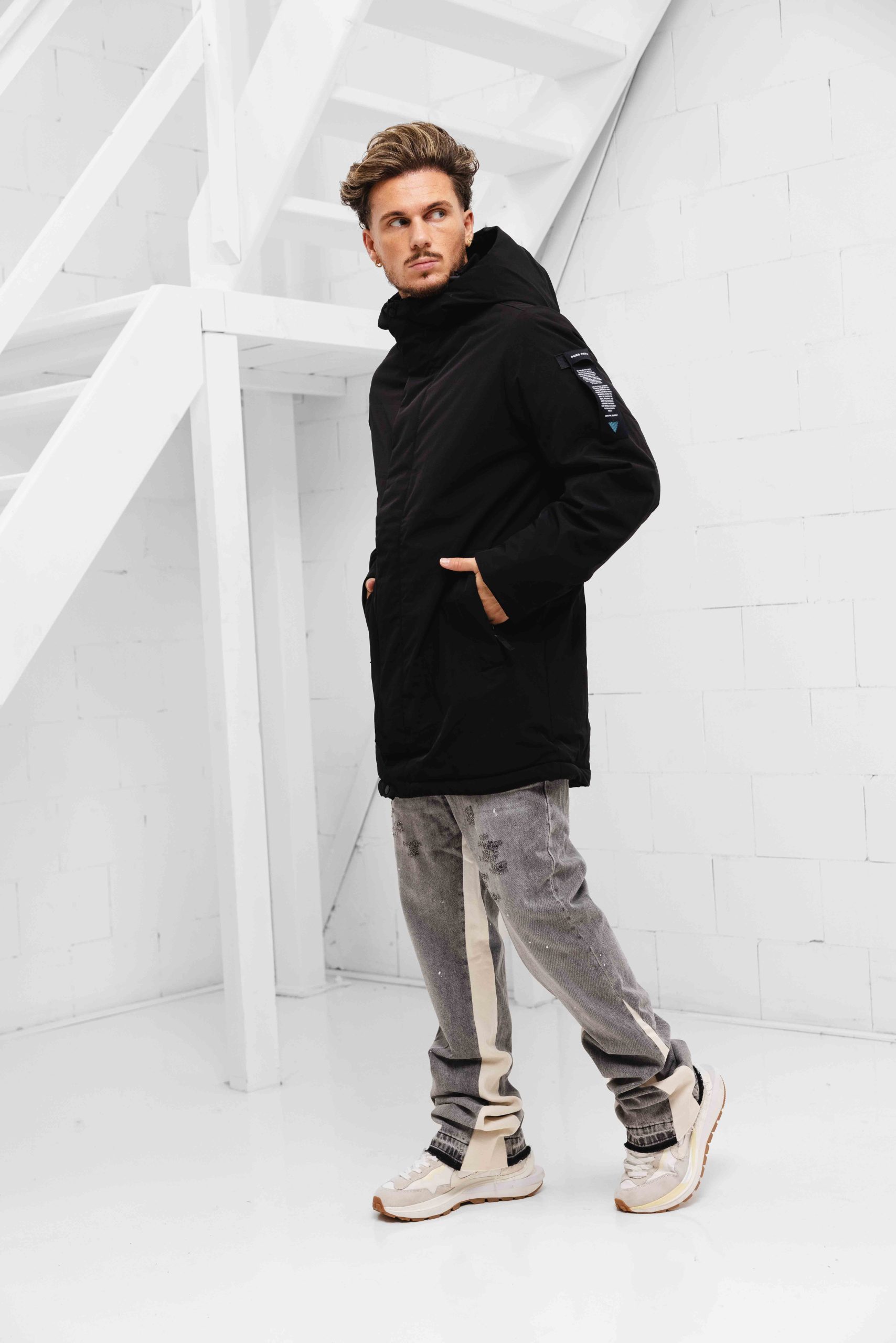 Pure Path ActiveFlex Parka Winterjas Heren Zwart